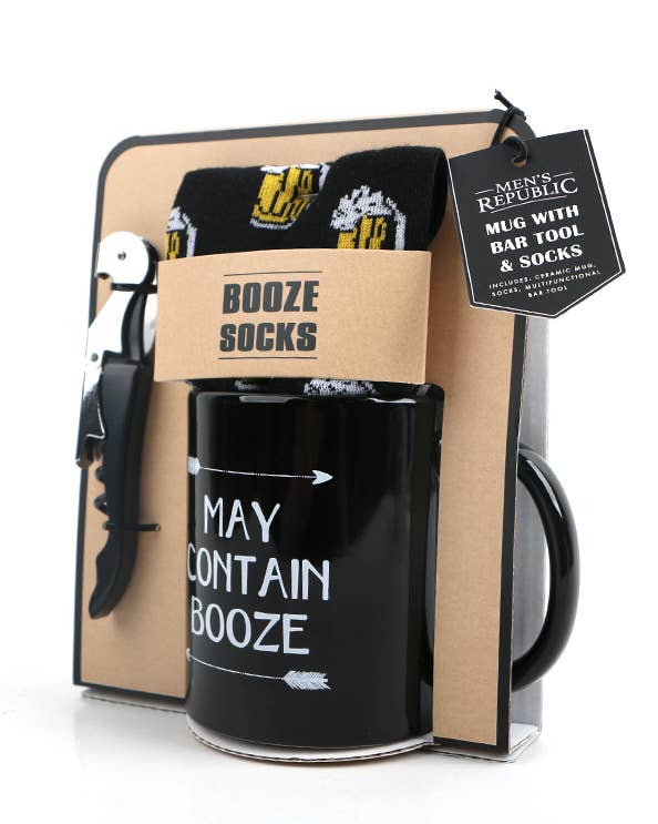 Men's Republic Mug Set - May Contain Booze