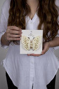 Claw Clip -- Small Double Butterfly - Ivory