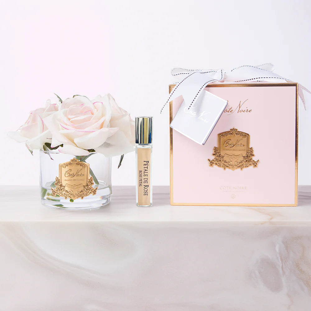 Perfumed 5 Roses - Clear - Pink Blush
