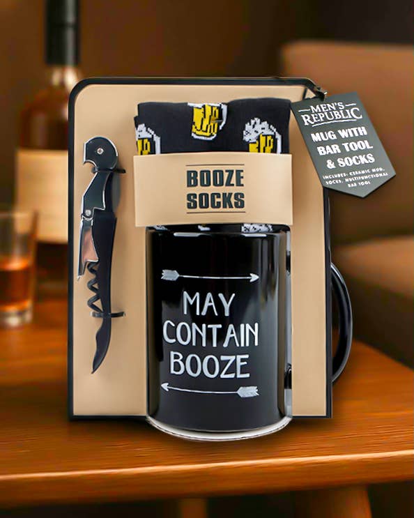 Men's Republic Mug Set - May Contain Booze