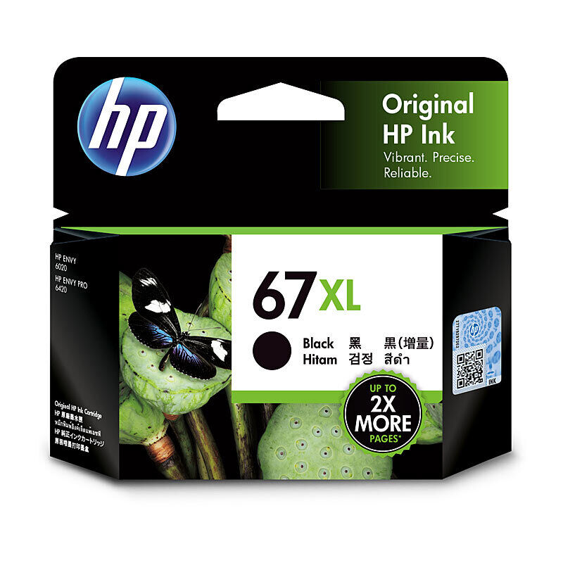 HP 67XL High Yield Black Ink Cartridge 3YM57AA HI67BXL