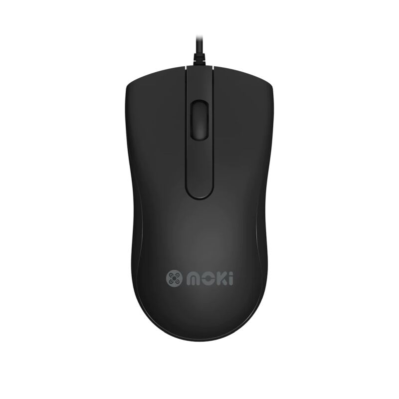 Moki Wired Optical Mouse USB-A Black MMOCA