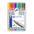 Staedtler Triplus 334 Fineliner Pens 0.3mm Assorted Pack of 10 ST334SB10